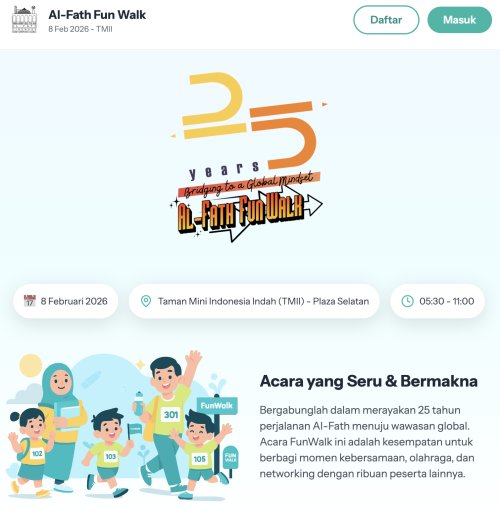 AL-FATH FUN WALK: 25 LANGKAH KEDEPAN DALAM IRAMA 7 KAIH